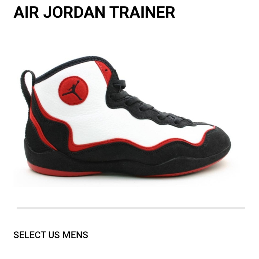 Air Jordan trainers in Black, White, Red